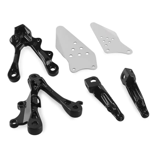Für K&awasaki ZX6R 2009 2010 2011 ZX-6R Motorrad Fußstützen Fahrer Vorne Fußrasten Klammern Sets Aluminium Legierung Pedalhalterung von LFSKIUDS