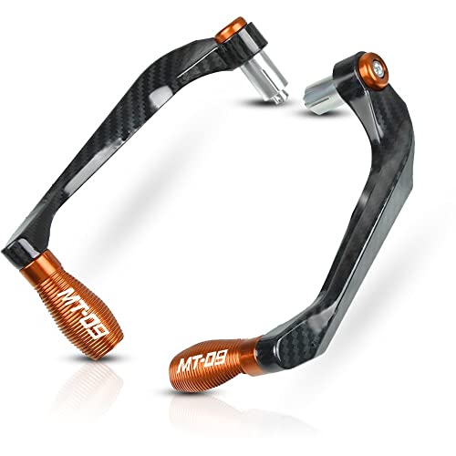 Für MT-09 MT09 MT 09 FZ-09 FZ09 FZ 09 Motorrad CNC Lenkergriffe Schutz Kupplungsbremshebel Lenkerhebelschutz(Orange) von LFSKIUDS