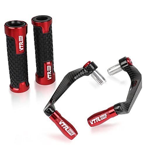 Für VTR1000F VTR 1000F FIRESTORM 1997-2005 Motorrad Hebelschutz Lenkergriffe Schutz Bremskupplungshebel Schutzfolie Mit 7/8" 22mm(Rot) von LFSKIUDS