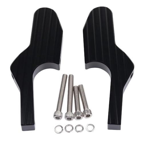 Für Vespa GT125 125L GT200 200L GT60 GTS125 125IE GTS150 GTS250 250IE GTS300 Motorradzubehör Beifahrerfußrastenverlängerungen Fußrastenrasten Fußrasten Pedalhalterung(Schwarz) von LFSKIUDS