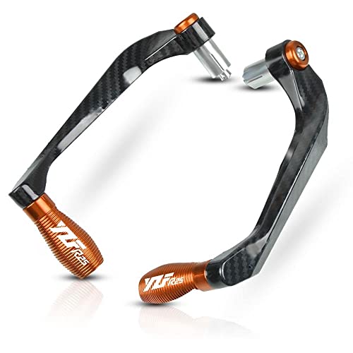 Für YZF-R25 YZFR25 2015-2021 2022 Motorrad CNC Lenkergriffe Schutz Kupplungsbremshebel Lenkerhebelschutz(Orange) von LFSKIUDS