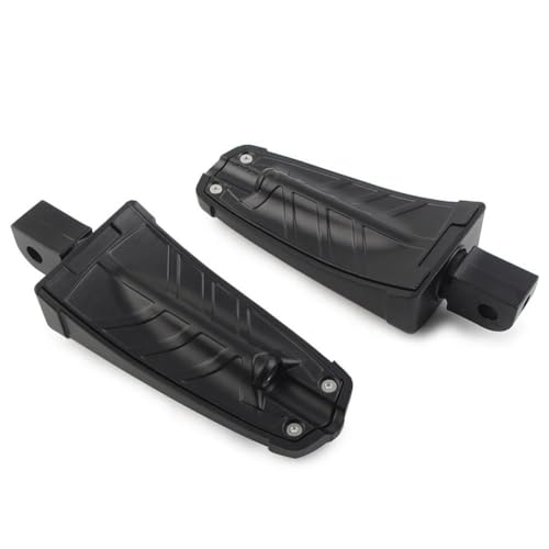 Für Yama&ha YZF1000 R1 FZ-1 FZ1000 YZF600 R6 2000-2015 FZ6R V-Max 2009-2015 Motorrad Fahrer Vorne Fußstützen Fußrasten Zubehör Aluminiumlegierung Pedalhalterung(Schwarz) von LFSKIUDS
