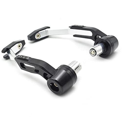 Für ZX7R ZX9 ZX1100 ZRX1100 ZZR1200 ZG1000 Motorrad CNC Lenkergriffe Schutz Kupplungsbremshebel Lenkerhebelschutz(Silber) von LFSKIUDS