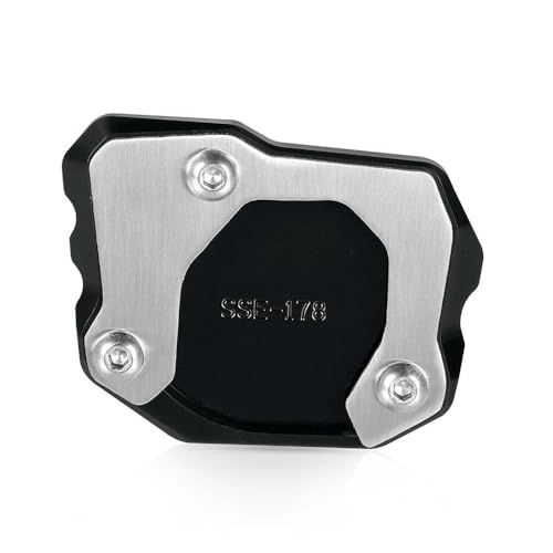 LFSKIUDS Fußseitenständer-Verlängerungspolster-Unterstützung Anti-Rutsch-vergrößerte Basis Für B&M&W F700GS 2012-2021 2013 2015 2017 2019 2020 Ständerverlängerung Seitenständer(Schwarz) von LFSKIUDS