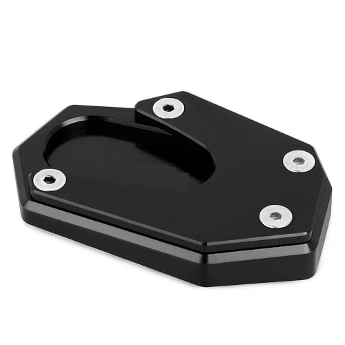 LFSKIUDS Fußseitenständer-Verlängerungspolster-Unterstützung Anti-Rutsch-vergrößerte Basis Für Suzuki Vstrom1050 VStrom 1050xt 2019 2020 2021 Ständer-Extender Seitenständer(Schwarz) von LFSKIUDS