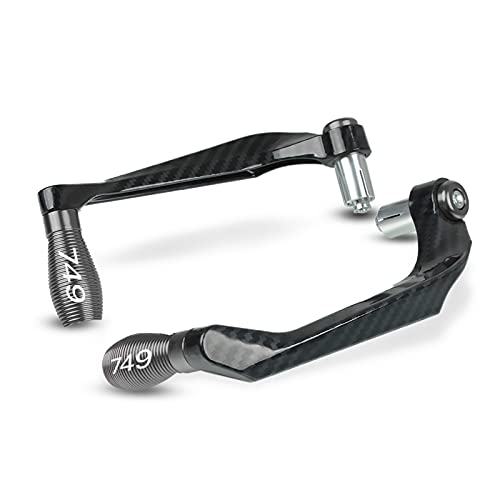 Universal Motorrad Hebelschutz Lenkergriffe Schutz Bremskupplungshebel Schutzfolie Mit 7/8" 22mm Für Ducati 749 749S 749R 2003-2006(G) von LFSKIUDS
