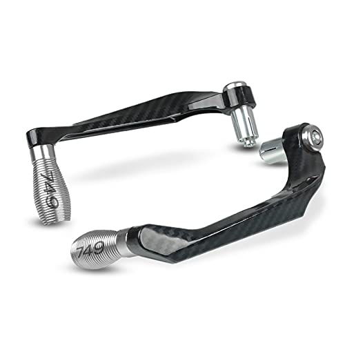 Universal Motorrad Hebelschutz Lenkergriffe Schutz Bremskupplungshebel Schutzfolie Mit 7/8" 22mm Für Ducati 749 749S 749R 2003-2006(Silber) von LFSKIUDS