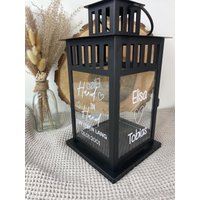 Laterne - Windlicht Hochzeit Tischdekoration Wohndeko Personalisiertes Geschenk Geschenkidee von LFdiesesjenes