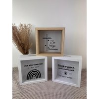 Personalisierte Spardose Zur Kommunion & Konfirmation - Bedruckte Holz- Und Glas-Spardose Mit Spruch | Individuelles Geldgeschenk Für Kinder von LFdiesesjenes