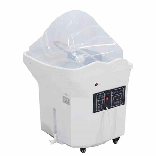 Japanische Head-Spa-Ausrüstung Mobiles Shampoo-Becken für Massage-Shampoo-Bett mit 60-l-Wassertank 4 Universalräder Shampoo-Becken All-in-One-Shampoogerät,Fumigation von LFfwynog