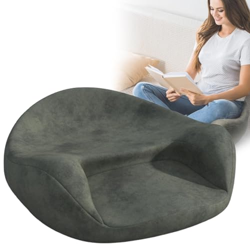 LFfwynog Ergonomisches Meditationskissen, Bodensitz, Lazy-Kissen, Gebogene Rückenstütze für Meditation und Anbetung im Sitzen für Langen Meditationskomfort A von LFfwynog