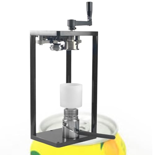LFfwynog Handwerkzeug zum Versiegeln von Getränkedosen und Gläsern, Flaschencrimper mit Fester Basis, höhenverstellbar zum Versiegeln von Plastik-/Glas-/Blechflaschen mit Aluminiumkappen von LFfwynog