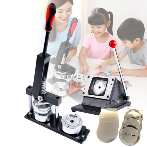 LFfwynog Personalisierter Button-Maker. Manuelle Herstellung von DIY-Buttons. Enthält einen Papierschneider, eine Buttonpresse und 100 Sets Bastelmaterialien. Herz, Katzengesicht, Apfel, Fünfeck Cat1 LFfwynog Personalisierter Button-Maker. Manuelle Herstellung von DIY-Buttons. Enthält einen Papierschneider, eine Buttonpresse und 100 Sets Bastelmaterialien. Herz, Katzengesicht, Apfel, Fünfeck Cat1 von LFfwynog
