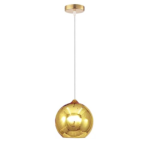 LFsem Gold 150 mm Glaskugel Pendelleuchten Moderne Beschichtung Pendelleuchte für Kücheninsel (150 mm) von LFsem