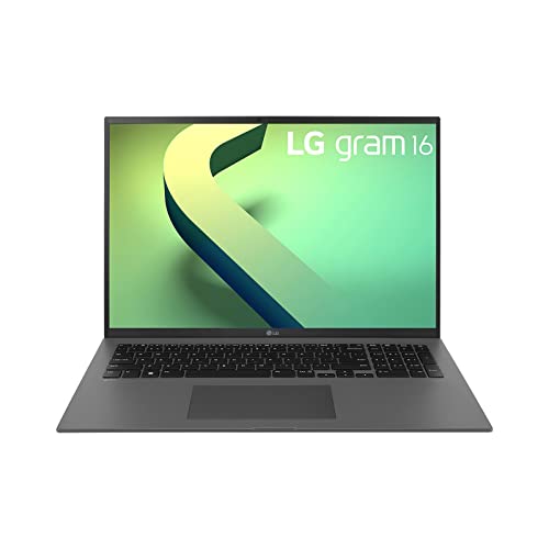 2022 LG gram 16 Zoll Ultralight Notebook - 1,199g Intel Core i7 Laptop (16GB RAM, 1TB SSD, 20,5h Akkulaufzeit, 16:10 Entspiegeltes IPS-Display, Thunderbolt 4, Win 11 Home, Mirametrix) - Grau von LG Electronics