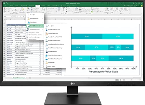 LG 24BK550Y-I 60,45 cm (23,8 Zoll) Full HD Business Monitor (AH-IPS-Panel, Reader Mode, Flicker Safe Backlight Technologie), schwarz von LG Electronics