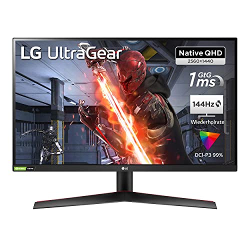 LG Ultragear Gaming Monitor 27GN800-B 68,5cm - 27 Zoll, QHD, AMD FreeSync, 144 Hz, 1ms GtG, Schwarz von LG Electronics