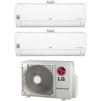 Dual split inverter-klimaanlage serie atmosfera 9+9 mit mu2r15 r-32 wi-fi integrated 9000+9000 btu - LG von LG