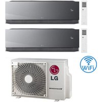 LG Artcool Mirror AI Air R32 Wifi Dual Split Inverter Klimaanlage 9000 + 9000 BTU mit E.U. MU2R15 Klasse A+++/A++ NEU 2025 von LG