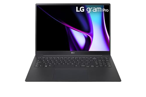 LG Gram Pro 16Z90SP-K Notebook, Intel Cora Ultra 7, Windows 11 Home, 16 GB RAM, 512 GB SSD, 1,1 kg, 24,5 h Akkulaufzeit, Schwarz von LG