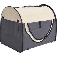 PawHut Hundetransportbox dunkelgrau Stoff B/H/L: ca. 71x76x97 cm von PawHut