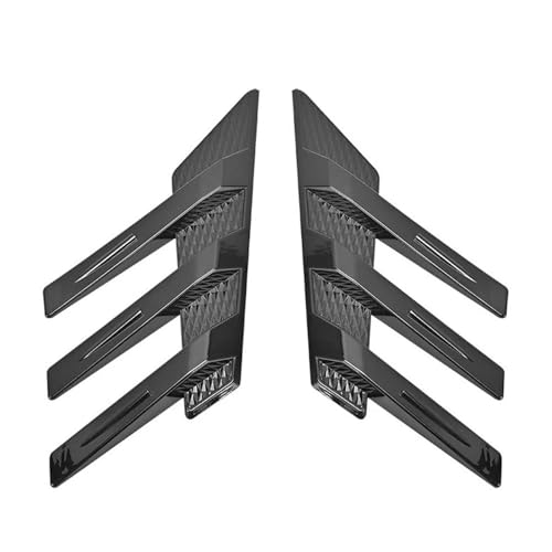 Heckspoiler Allgemeine 2 STÜCKE Auto Heckscheibe Seitenspoiler Seitenschlitze Dekoration Fenster Lamellen Außen Dekorative Heckflügel Heckstoßstange Seitensplitter Flaps(Black) von LGBGQDPDRK