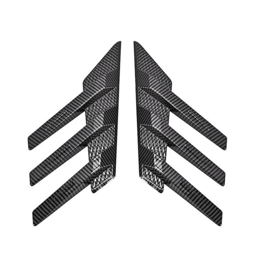 Heckspoiler Allgemeine 2 STÜCKE Auto Heckscheibe Seitenspoiler Seitenschlitze Dekoration Fenster Lamellen Außen Dekorative Heckflügel Heckstoßstange Seitensplitter Flaps(Carbon Fiber) von LGBGQDPDRK
