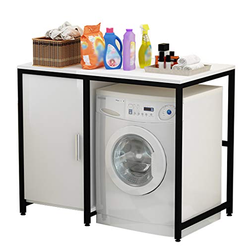 LGChobby Badezimmer-Aufbewahrungsregal, Waschmaschinen-Aufbewahrungsrahmen für über der Toilette stehenden Waschmaschinen-Aufbewahrungsschrank, verstellbares Organizer-Regal (D 120 cm) von LGChobby