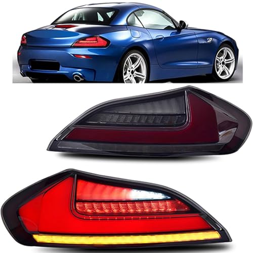 LGDONGFC Auto Rückleuchten für BMW Z4 E89 2009 2010 2011 2012 2013 2014 2015 2016, Auto Rücklicht Montage Links Rechts Rückleuchte Bremslicht Blinker Ersetzen Zubehör,Red-Black von LGDONGFC