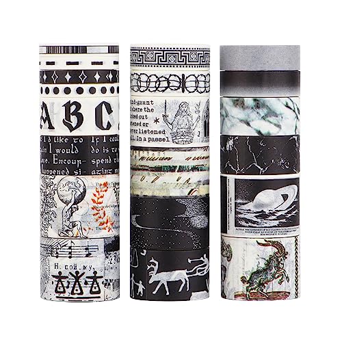 LGEGE 20 Rollen Astrologie Washi Tape Set,5/10/15/20/25mm breit,Opfer, Totem,Japanisches Masking Tape Dekor für Scrapbook,Bullet Journal,Geschenkverpackungen,DIY Craft (2m) von LGEGE