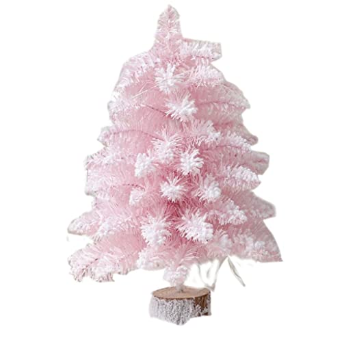 LGESR Künstliche Weihnachtsbäume Luxuriöser beflockter Schneeflocken-Weihnachtsbaum 45 cm/60 cm Mini-Tisch-Weihnachtsbaum Kleiner Weihnachtsbaum für Weihnachten/Zuhause DIY Kleiner Weihnachtsbaum von LGESR