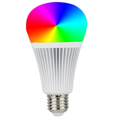LGIDTECH 9W RGBWW Smart WiFi 2.4GHz LED Glühbirne E27 RGB + CCT-Farbwechsel, Temperatur einstellbar, Speicherfunktion. RF-Fernbedienung und Hub für Smartphone-APP-Steuerung sind separat erhältlich von LGIDTECH