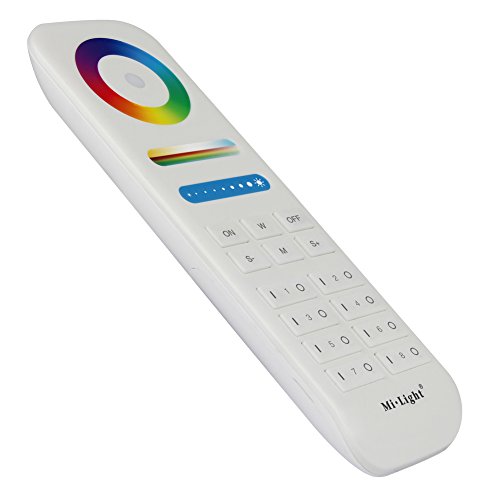 LGIDTECH FUT089 Mi.Light 8-Zonen-RGB+CCT-Fernbedienung (keine Batterien),kompatibel mit Milight/Miboxer RGB+CCT-LED-Glühbirne,Downlight,Strip-Controller.Funktioniert nicht mit FUT035 036 037 038 039 von LGIDTECH