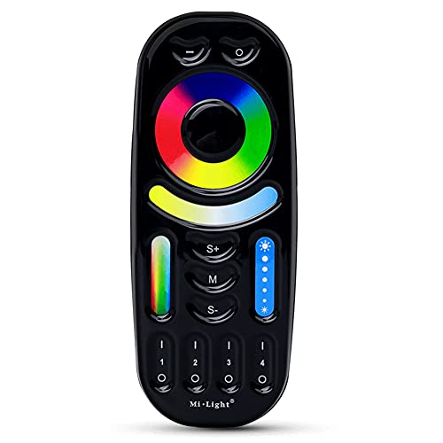 LGIDTECH FUT092-B 4-Zonen RGB + CCT Fernbedienung (ohne Batterie) für Miboxer/Mi-Light RGB + CCT LED-Leuchtmittel, Downlight, Spotlight, Flutlicht, LED-Streifen-Controller von LGIDTECH