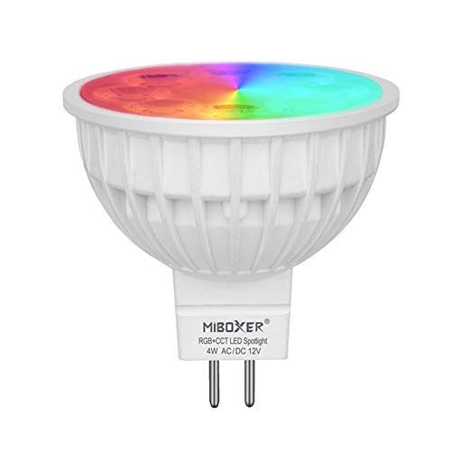 LGIDTECH FUT104 4W MR16 Led 2,4 GHz Birne Spotlight GU5.3 Sockel AC/DC 12 V RGB + CCT Farbe und Temperatur veränderbar Dimmbar, Controller und Hub sind separat erhältlich LGIDTECH FUT104 4W MR16 Led 2,4 GHz Birne Spotlight GU5.3 Sockel AC/DC 12 V RGB + CCT Farbe und Temperatur veränderbar Dimmbar, Controller und Hub sind separat erhältlich von LGIDTECH