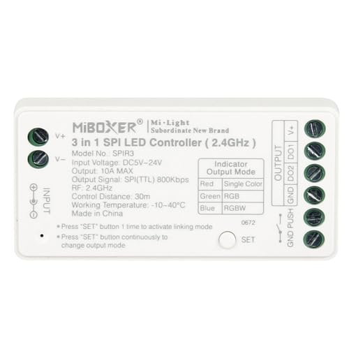 LGIDTECH SPIR3 Pixel LED-Controller,Kompatibel mit WS2811 WS2812 LED Streifen Licht und so weiter LGIDTECH SPIR3 Pixel LED-Controller,Kompatibel mit WS2811 WS2812 LED Streifen Licht und so weiter von LGIDTECH