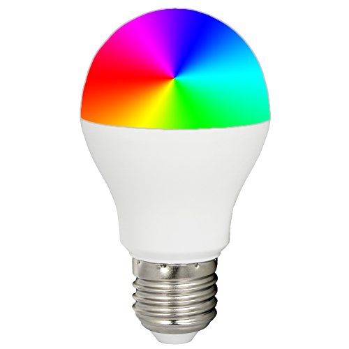 LGIDTECH FUT014 Miboxer 6W RGBWW Smart WiFi LED light bulb E27, RGB + CCT color change, color temperature adjustable,Kompatibel mit Alexa-Sprachsteuerung über Gateway-Hub (nicht enthalten) von LGIDTECH