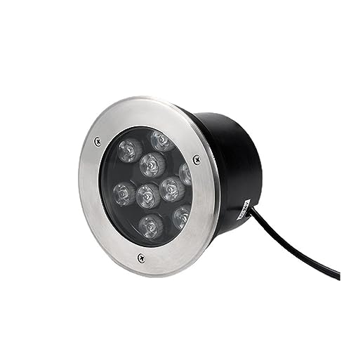 LGJEGD Embedded Underground Light 24v IP67 Waterproof Recessed Lighting 1-36w for Gärten Höfe Terrasse (Color : Green, Size : 9w-24v) von LGJEGD