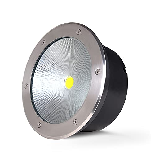 LGJEGD Wasserdichte COB LED 3-50W Bodeneinbauleuchten for den Außenbereich, AC85-265V IP67 Garten- und Landschaftsbeleuchtung for den Boden (Color : Warm light, Size : 50W-12v) von LGJEGD