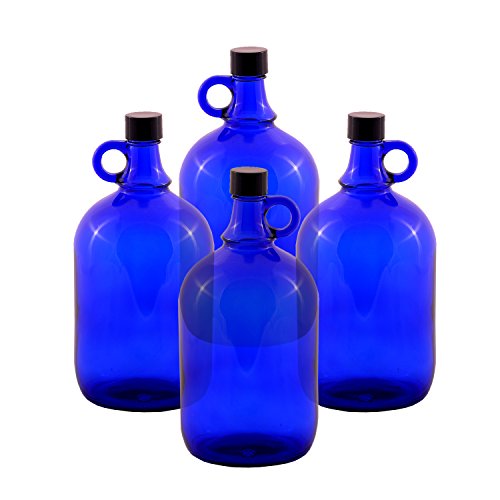 LGL Haushaltswaren GmbH Glasballonflasche/BLAU/Gallone / 2 Liter oder 5 Liter (4 x 2 Liter) von LGL Haushaltswaren GmbH