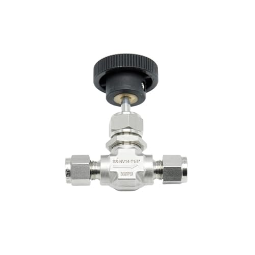 3000psi Hochdruck-Nadelventil 8mm ss316 2-Wege 1/8 1/4 3/8 1/2 Kompressions-Doppelzwinge for Labor(1/4") von LGOWSSENV