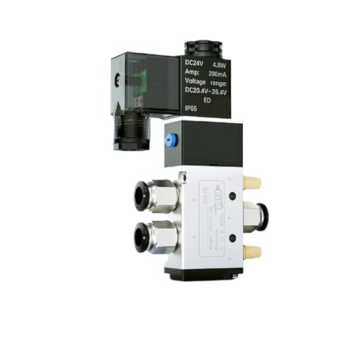 4V210-08 Pneumatic Solenoid Valve 5/2 Way DC24V AC220V Double Coil Air Control Valve for Automation Air Compressor 8mm(4V210-08-2F,DC24V) von LGOWSSENV