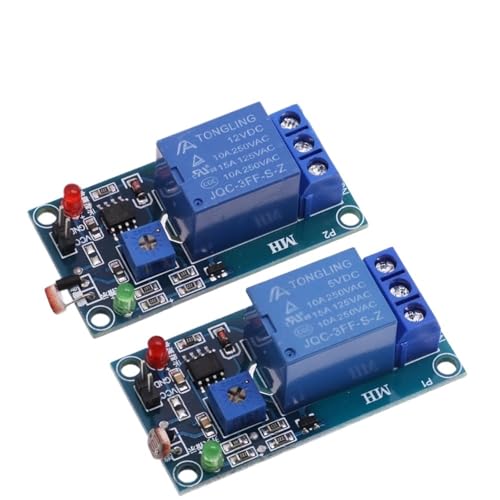 5V 12V Light Photoswitch Sensor Switch LDR Photoresistor Relay Module Light Detection Photosensitive Sensor Board(5V) von LGOWSSENV