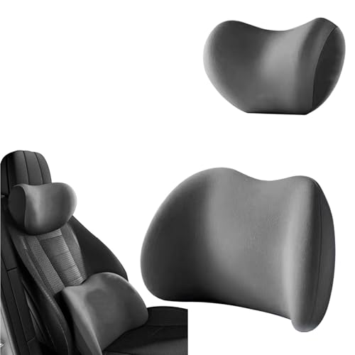 LGPBHSH Auto Lendenwirbelkissen und Nackenkissen, Kompatibel mit BYD e2 e9 e1 e3 e5 e7 G3 G3R G5 G6, Memory Foam Auto Kopfstütze Kissen Autos Sitz Kopf Lendenkissen, Set 2-Grey LGPBHSH Auto Lendenwirbelkissen und Nackenkissen, Kompatibel mit BYD e2 e9 e1 e3 e5 e7 G3 G3R G5 G6, Memory Foam Auto Kopfstütze Kissen Autos Sitz Kopf Lendenkissen, Set 2-Grey von LGPBHSH