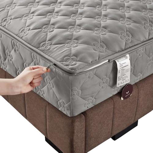 LGQLYH Matratzenüberzug mit Reißverschluss 140x200cm Anpassbare Matratzenauflage/Matratzenschoner Weiche Anti-Rutsch Waschbar Matratzenbezug Spannbetttuch überzug Topper für Matratzen(120X200+14cm,A) LGQLYH Matratzenüberzug mit Reißverschluss 140x200cm Anpassbare Matratzenauflage/Matratzenschoner Weiche Anti-Rutsch Waschbar Matratzenbezug Spannbetttuch überzug Topper für Matratzen(120X200+14cm,A) von LGQLYH
