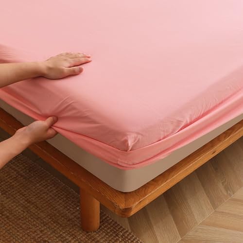 LGQLYH Spannbettlaken 100/120/130/135/140/160/180x200cm Matratzenschoner für Matratzen Bis zu 30cm Spannbetttuch Atmungsaktiv Spannbetttücher Waschbar Bettlaken für Boxspringbett(170x190cm,Pi) von LGQLYH