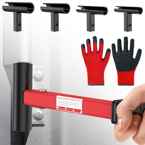 LGVOA 4 in 1 Türscharnier Einstellwerkzeug – Verstellbares 14–25 mm Türscharnierschlüssel, Robustes Scharnier Spalt Einstellschlüsselmit Gummigriff und Arbeitshandschuhen LGVOA 4 in 1 Türscharnier Einstellwerkzeug – Verstellbares 14–25 mm Türscharnierschlüssel, Robustes Scharnier Spalt Einstellschlüsselmit Gummigriff und Arbeitshandschuhen von LGVOA