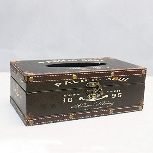 LGYKMU Vintage Tissue-Box Kosmetik-Aufbewahrungsbehälter Geeignet Taschentuch Spender Für Das Büro Zu Hause Auto Hotelgast Häuser Dekoration,Retro 008 von LGYKMU