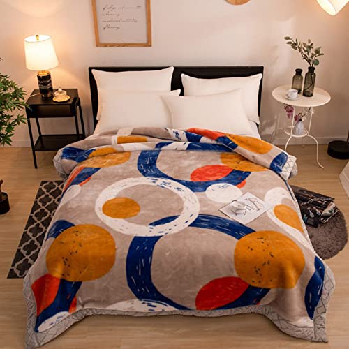 LGYKUMEG Kuscheldecke Koreanischen nerzdecke 200x230cm,Flauschige Decke,Kunstfell Wolldecke Überwurfdecke, wohlige und Wärme 2-lagige wendbar Kuscheldecke,4kg von LGYKUMEG