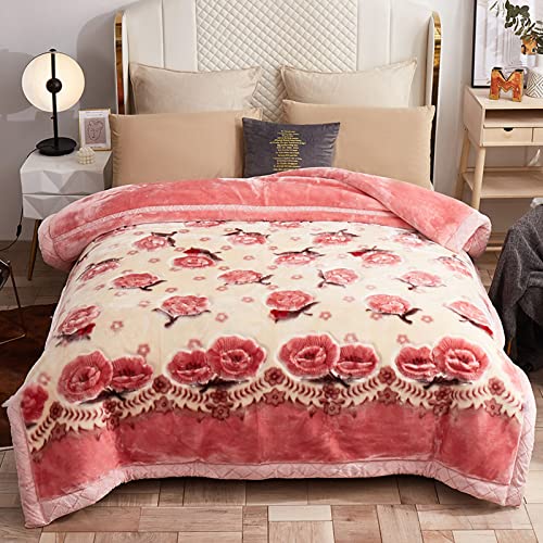 LGYKUMEG Plüsch-Fleece-Decke King-Size, Schwere Warme Winterdecke, 2-Luft-Reversible, Seidig Weiche, Dicke Raschel Gedruckte Nerz-Blanket-Bettdecke Für Herbstwinter,200x230cm4kg LGYKUMEG Plüsch-Fleece-Decke King-Size, Schwere Warme Winterdecke, 2-Luft-Reversible, Seidig Weiche, Dicke Raschel Gedruckte Nerz-Blanket-Bettdecke Für Herbstwinter,200x230cm4kg von LGYKUMEG